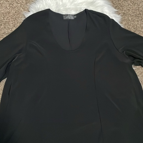 Sympli 3/4 Sleeve Plus Size Top - Picture 3 of 6